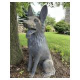 Concrete German Shepherd Statue