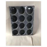 Gray Agate 12ct. Muffin Tin