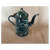 Green Swirl Agate Teapot