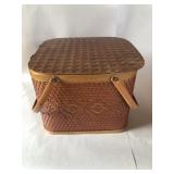 Early Wicker Picnic Basket