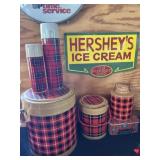 Vintage 6 Pc. Plaid Picnic Set