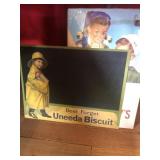 Uneeda Biscuit & Chocolate Milk Advertising Signs