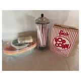 Vtg. Banana Split Containers, Straw Holder,