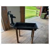 Antique Pump Trough & Pitcher Pump