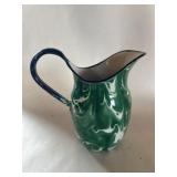 Green Swirl Agate Cream Pitcher