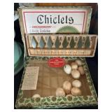 Chicklets Advertising Box & Bakelite Kob-Knobs