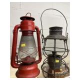 Hurricane and Railroad Lanterns Hurricane and Railroad Lanterns