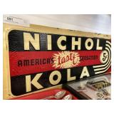 Vintage NICHOL KOLA Tin Sign Vintage NICHOL KOLA Tin Sign