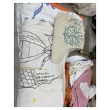 Embroidered Table Covers and Stockings Embroidered Table Covers and Stockings