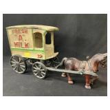 Cast Metal Milk Wagon Cast Metal Milk Wagon