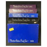 (5) U.S. Proof Sets (5) U.S. Proof Sets