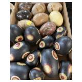 Wood and Alabaster Decorative Eggs Wood and Alabaster Decorative Eggs