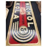 Vintage Tin Cola Sign Vintage Tin Cola Sign