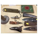 Tobacco Spears, Hog Scraper, Scale Tobacco Spears, Hog Scraper, Scale