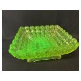 Uranium Glass Pedestal Glass Uranium Glass Pedestal Glass