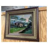 Gilt Framed Reverse Painting Gilt Framed Reverse Painting