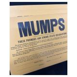 (3) New Old Stock Cardboard Quarantine Signs (3) New Old Stock Cardboard Quarantine Signs