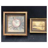 Miniature Oil On Canvas with Watercolor Miniature Oil On Canvas with Watercolor