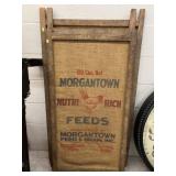 (3) Framed Feed Bags (3) Framed Feed Bags