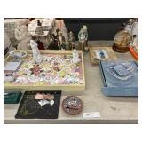 Porcelain Figurines, Serving Tray Porcelain Figurines, Serving Tray