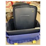 (2) Storage Totes with Lids (2) Storage Totes with Lids