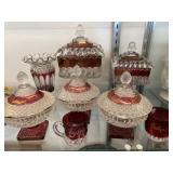 Decorative Cranberry Glass Decorative Cranberry Glass