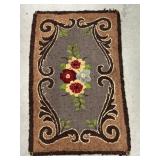 Vintage Hooked Rug Vintage Hooked Rug