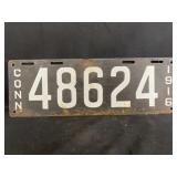 1916 Connecticut License Plate 1916 Connecticut License Plate