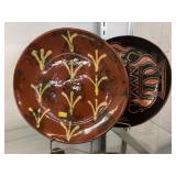 Jeff White and Illegible Redware Plates Jeff White and Illegible Redware Plates