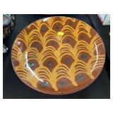 Foltz Pottery Redware Plate Foltz Pottery Redware Plate