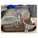 Refrigerator Dishes and Measuring Cups Refrigerator Dishes and Measuring Cups