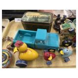 Vintage Toys, Decorated Storage Box Vintage Toys, Decorated Storage Box