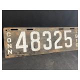 1916 Connecticut License Plate 1916 Connecticut License Plate
