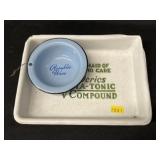 (2) Pieces of Advertising Enamelware (2) Pieces of Advertising Enamelware