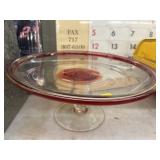 Art Glass Cake Stand Art Glass Cake Stand
