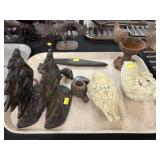 Miniature Cast Metal Bird Bath, Bird Figurines Miniature Cast Metal Bird Bath, Bird Figurines