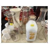 Recovered Milk Bottles, McCoy Vase Recovered Milk Bottles, McCoy Vase