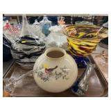 Art Glass and Lenox Vase Art Glass and Lenox Vase