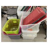 (9) Storage Totes with Lids (9) Storage Totes with Lids