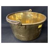 19th Century Small Brass Pail 19th Century Small Brass Pail