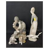 (4) Lladro Figurines (4) Lladro Figurines