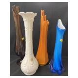 (4) Art Glass Vases (4) Art Glass Vases