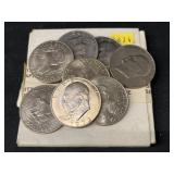 (8) Eisenhower $1.00 Coins (8) Eisenhower $1.00 Coins