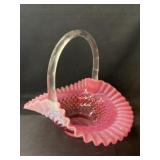 Unsigned Fenton Opalescent Basket Unsigned Fenton Opalescent Basket