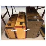 (3) Vintage Suitcases (3) Vintage Suitcases