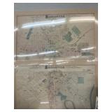 (2) Vintage Maps of Lancaster City (PA) (2) Vintage Maps of Lancaster City (PA)