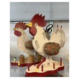 (2) Chicken Form Sewing Stands (2) Chicken Form Sewing Stands