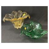 (2) Pieces of Unsigned Murano Glassware (2) Pieces of Unsigned Murano Glassware
