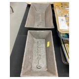 (2) Cast Iron Troughs (2) Cast Iron Troughs