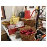 Picnic Basket, Ornaments, Planters Picnic Basket, Ornaments, Planters